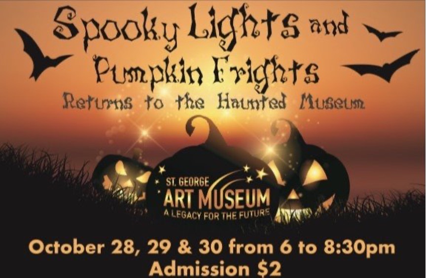 A poster for Halloween activities in St. George
